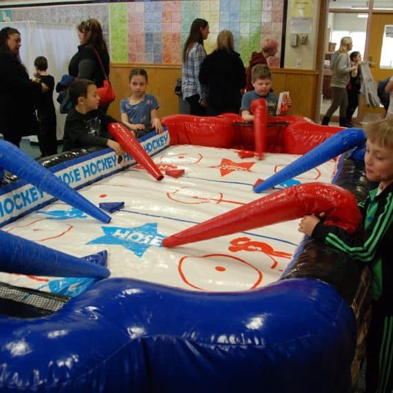 Inflatable Air Hockey