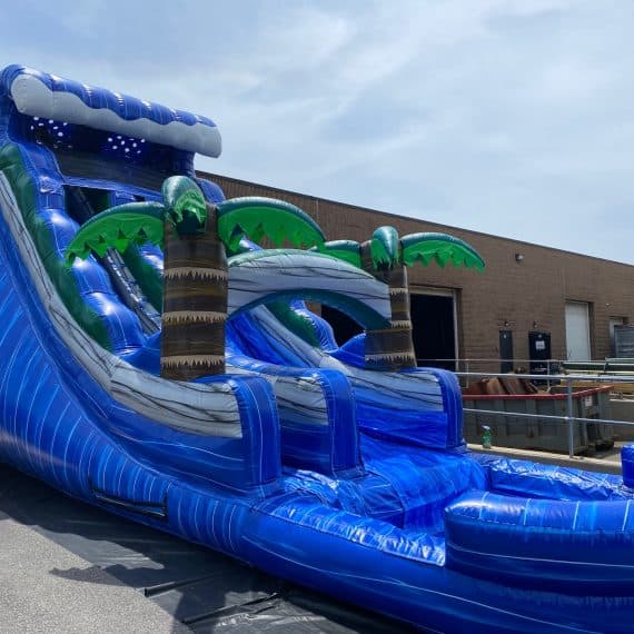 20ft Tropical Wave Water Slide w/Pool - The Big Bounce Theory