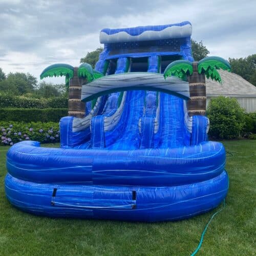 20ft Dual Lane Tropical WAVE Water Slide - The Big Bounce Theory